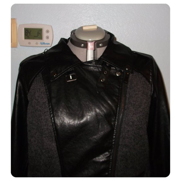 Triple Star Size XL Black Buckle Moto Jacket - Picture 3 of 16